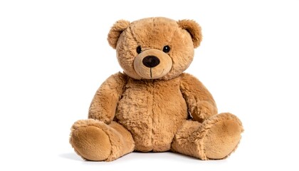 Fluffy teddy bear, sitting still