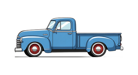 Pickup truck for transporting goods