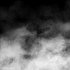Dense Black and White Smoke Cloud