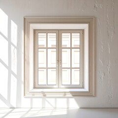 Fototapeta premium Classic window in a light-filled room