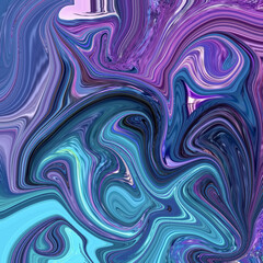 Dreamlike fluid, abstract, swirl, pastel, colorful design with shades of turquoise, violet, and pink. A flowing digital artwork ideal for backgrounds and creative projects.