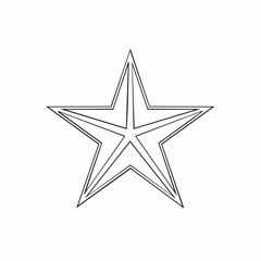 Obraz premium Enigmatic Firefly Star Vector Line Art A Single Thin Stroke Design with Symmetrical Precision for Luminous Creations