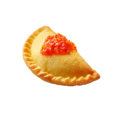 Delicious Baked Empanada with Spicy Sauce