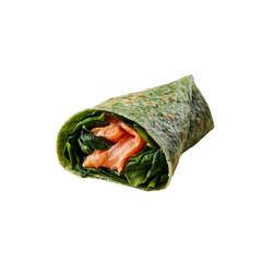 Delicious Spinach Wrap with Smoked Salmon