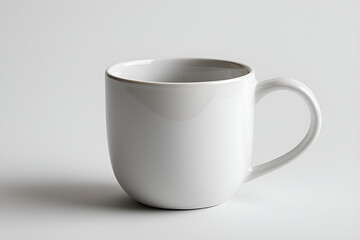 Obraz premium white cup isolated on white