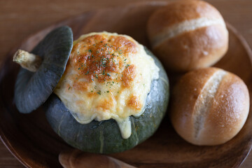 丸ごと かぼちゃグラタン