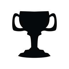 Championship Cup Trophy Logo Illustration Award Winner Template Design