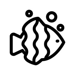 Fish icon design template