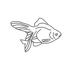 Fish icon design template