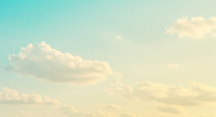 Obraz premium Pastel Sky with Soft Clouds Background