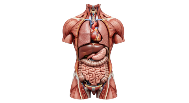 Human Torso Anatomy Muscles Organs