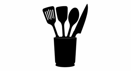 Essential Kitchen Utensil Set Vector Illustration Icon for Culinary Design