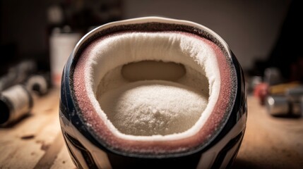 Helmet interior structure detail