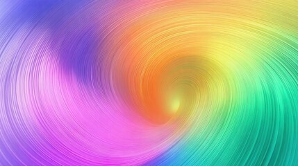 Vibrant Rainbow Swirl Abstract Background