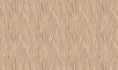 Hand Drawn Abstract Wavy Wood Grain Seamless Pattern