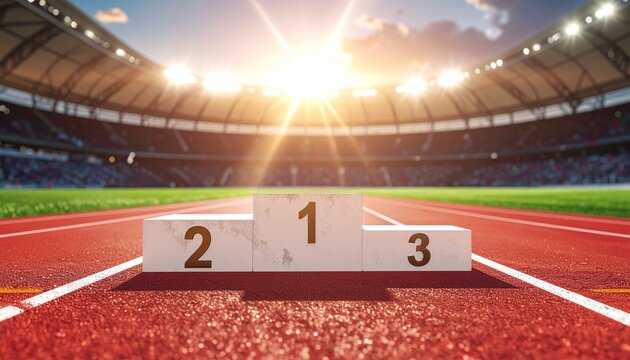 Victory Podium A Champion's Finish Line