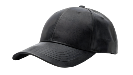 black baseball cap