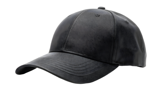 black baseball cap