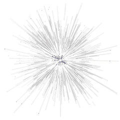 Futuristic abstract visualization depicting a digital data explosion, representing rapid expansion of interconnected networks and global information flow