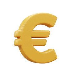 Fototapeta premium A golden, three-dimensional rendering of the Euro currency symbol, isolated against a stark black background, representing financial concepts and economic themes.