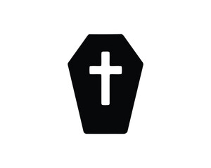 Grim Christian Coffin A Vector Symbol of Death
