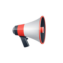 Red and White Megaphone