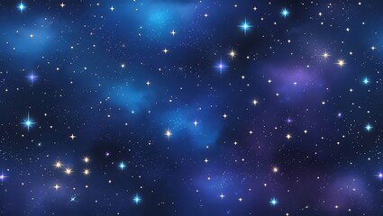 Obraz premium Celestial Night Sky: A Universe of Stars and Nebulae