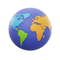 A vibrant illustration depicts a spherical representation of the world, showcasing continents in diverse hues, set against a deep background, symbolizing global unity and interconnectedness.