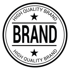 Vintage Round Stamp Logo Design Vector Badge Template