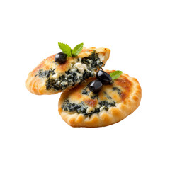 Delicious Spinach and Feta Cheese Pies with Kalamata Olives