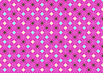 幾何学的なタイル模様 背景