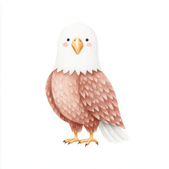 Obraz premium american bald eagle clipart on white background