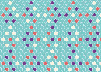 幾何学的なタイル模様 背景