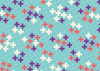 幾何学的なタイル模様 背景