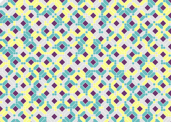 幾何学的なタイル模様 背景