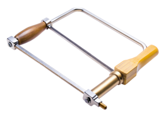 Mini coping saw isolated on a white or transparent background.