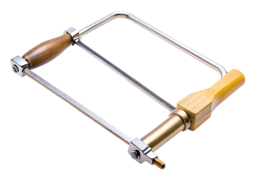 Mini coping saw isolated on a white or transparent background.