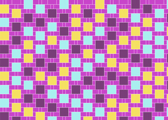 幾何学的なタイル模様 背景