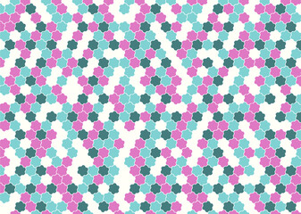 幾何学的なタイル模様 背景