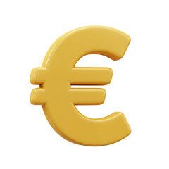 Obraz premium A golden, three-dimensional rendering of the Euro currency symbol, isolated against a stark black background, showcasing its iconic shape and financial significance.