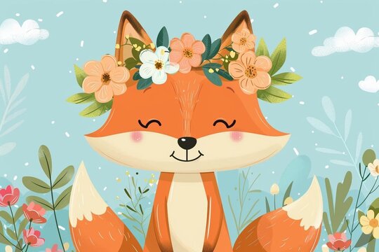 fox and butterfly - Powered by Adobe