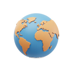 globe isolated on white