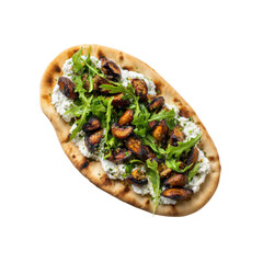 Delicious Roasted Mushroom and Ricotta Flatbread