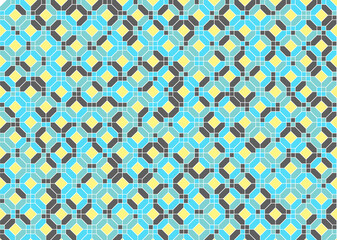 幾何学的なタイル模様 背景