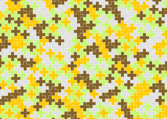 幾何学的なタイル模様 背景