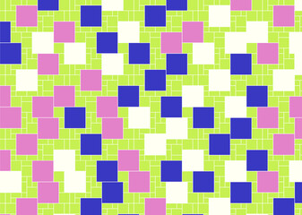 幾何学的なタイル模様 背景