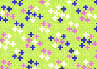 幾何学的なタイル模様 背景