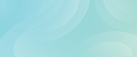 Minimalist banner background. Blue-green gradient. and faint dots. Circle geometric background. Vector illustrator.