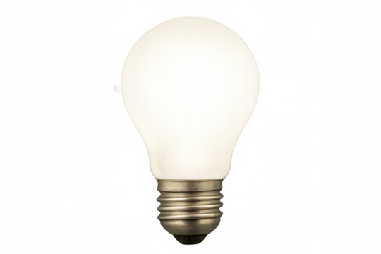 Glowing light bulb casting radiant illumination, symbolizing innovative thinking and breakthrough ideas