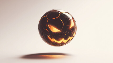 Halloween pumpkin design soccer ball
